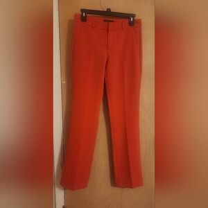 Banana Republic orange-red ,shrimp color,mid rise size 0